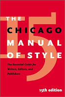 Chicago Manual of Style, 15th edition