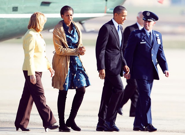 michelle obama wearing boots