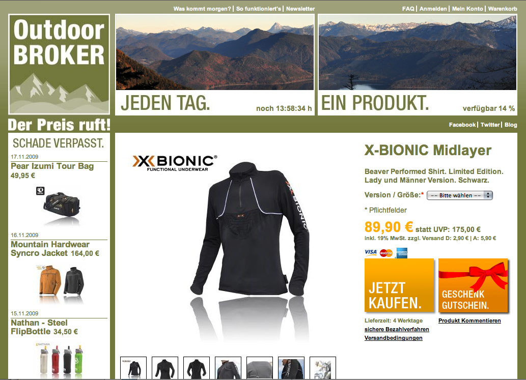 outdoorbroker.de Die neuen OutdoorBrokerGutscheine. Das perfekte Geschenk für OutdoorSportler