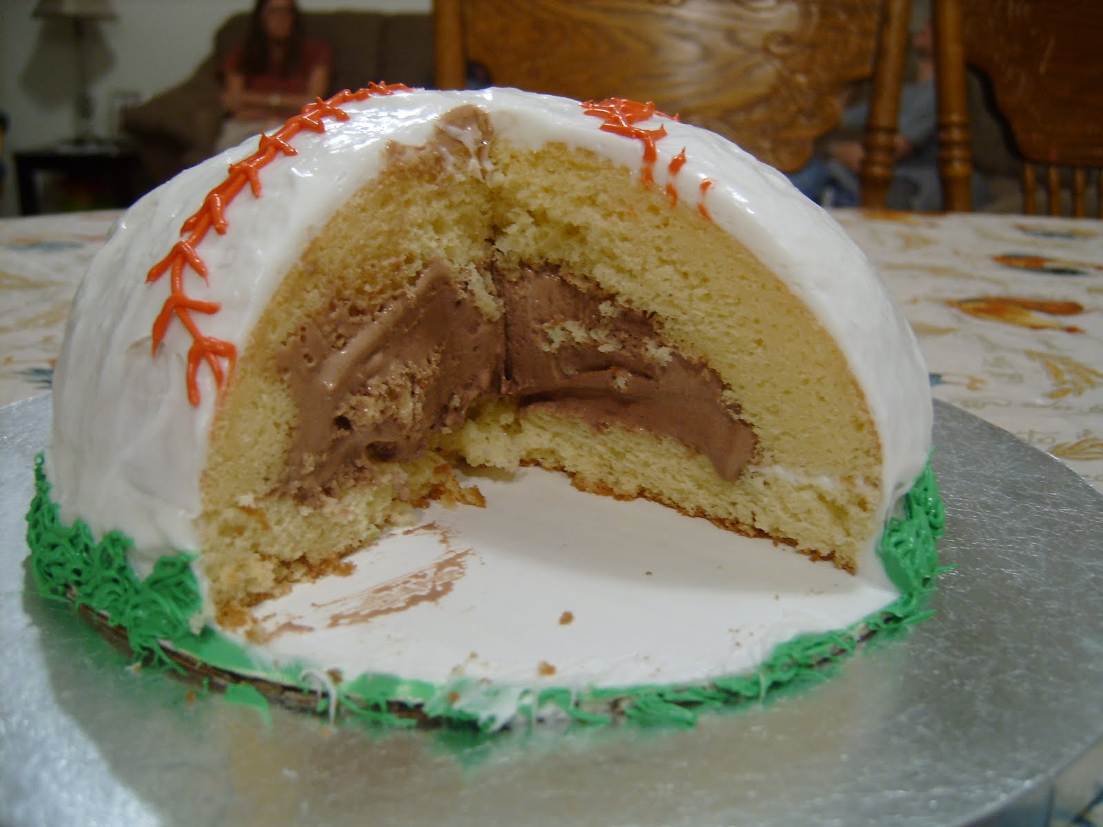 Cakefullness Baseball Ice Cream Cake