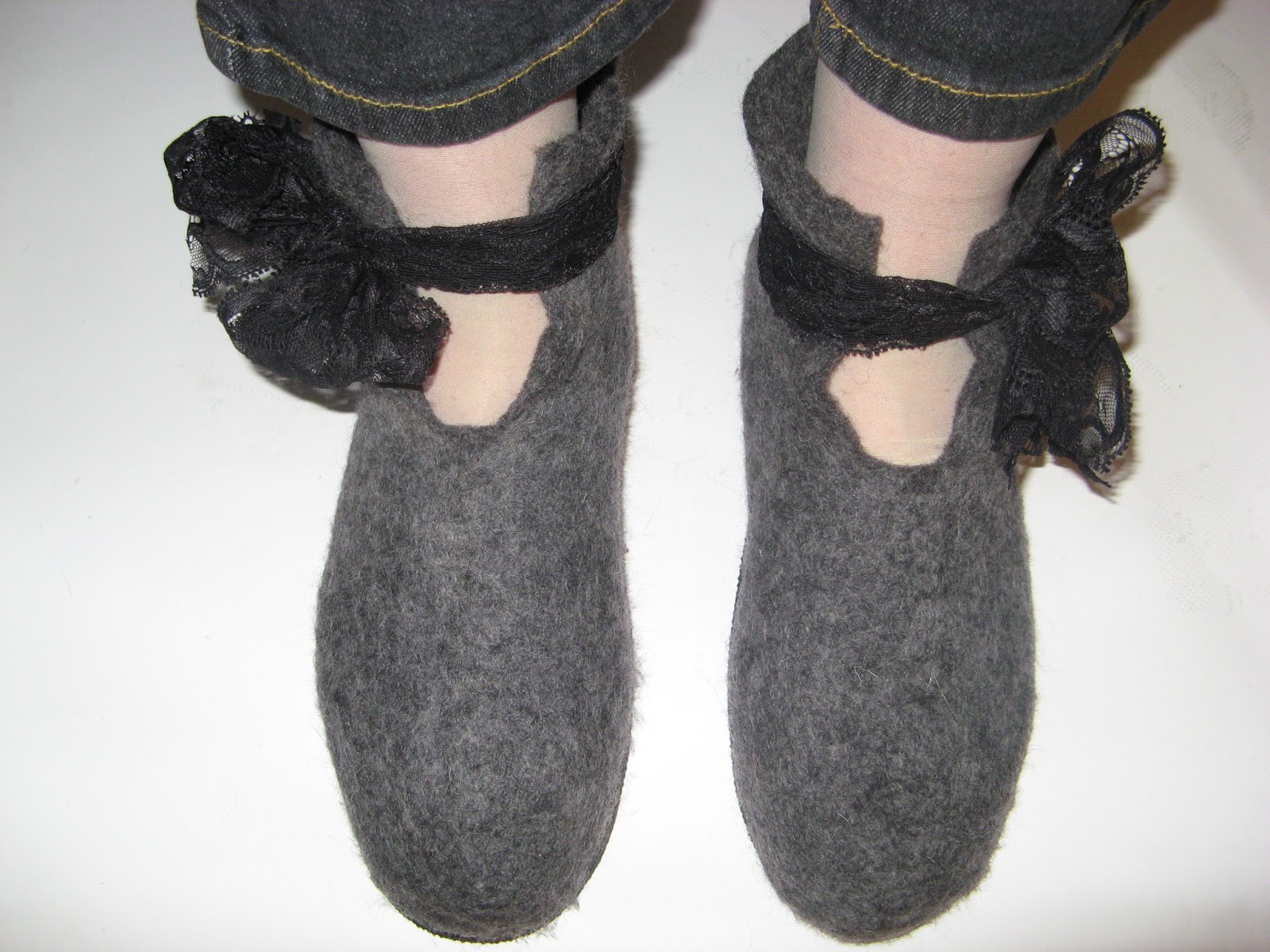 Felted Wool Slippers, Wool Boots, Cat Beds NEW IN felted shoes with long lasting soles