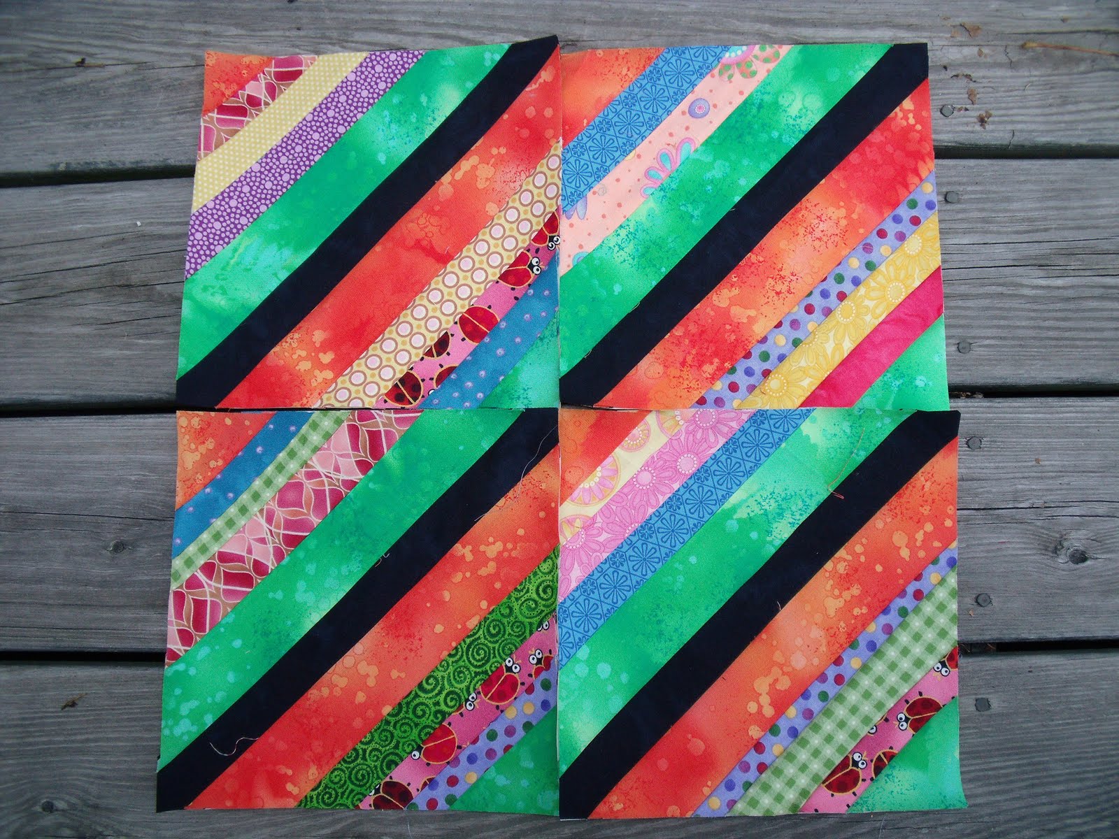 Loose Threads String Blocks Finished