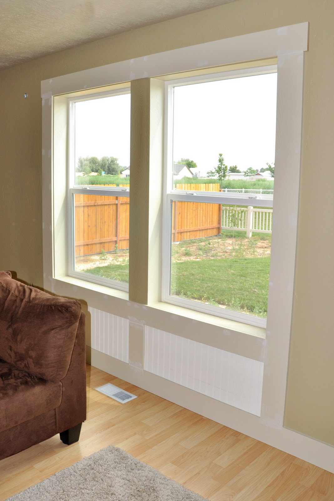 At The Handyman's House Window Trim in the Living Room Stage 1