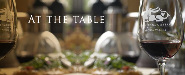 At the table