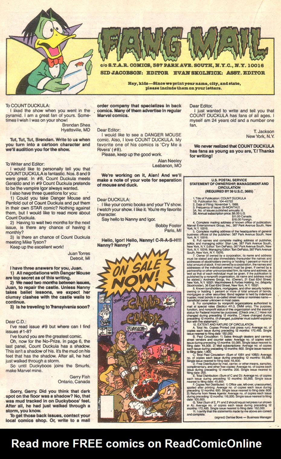 Read online Count Duckula comic -  Issue #11 - 20