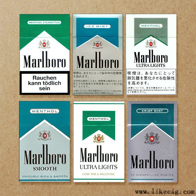 Design 50 of Marlboro Ultra Lights Menthol bpeacebart
