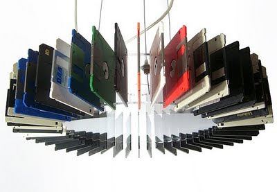 Candeeiros feitos a partir de Material Reciclado