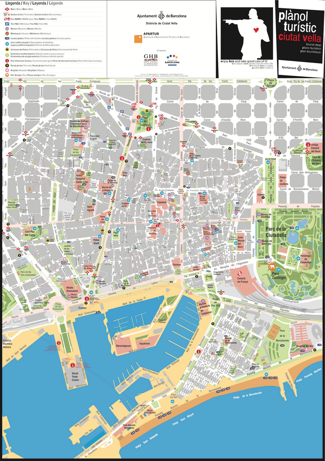 Barcelona Map City Barcelona Maps Top Tourist Attract - vrogue.co