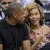 Fotos: Beyoncé e Jay-Z - Jogo de Basquete