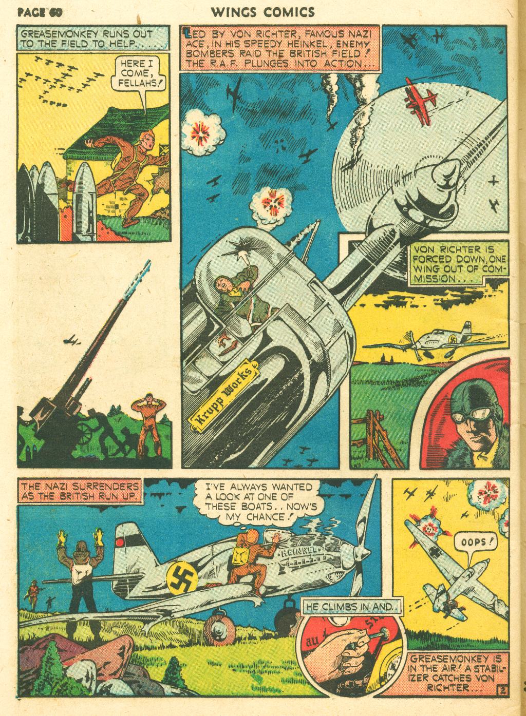 Read online Wings Comics comic -  Issue #10 - 62