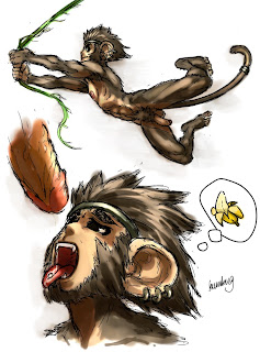 Furry Monkey Porn - Monkey Attack!