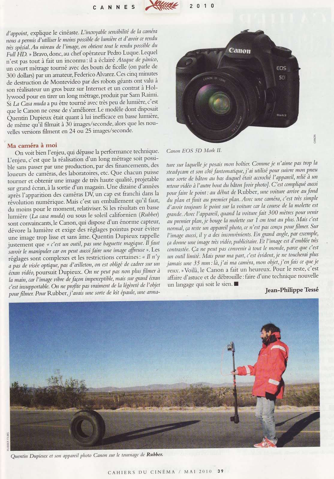 le cinéma de dadabe par "mpirenireny ela" Dupieux Quentin Rubber