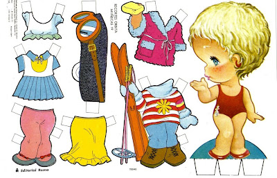 Bonecas de Papel - Paper Dolls - Muñecas Recortable