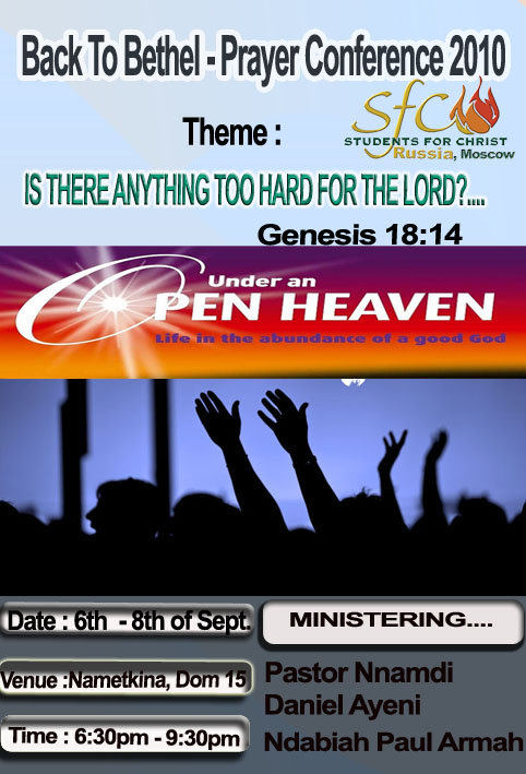 SFC Moscow, Russia: Back To Bethel Prayer Conference 2010