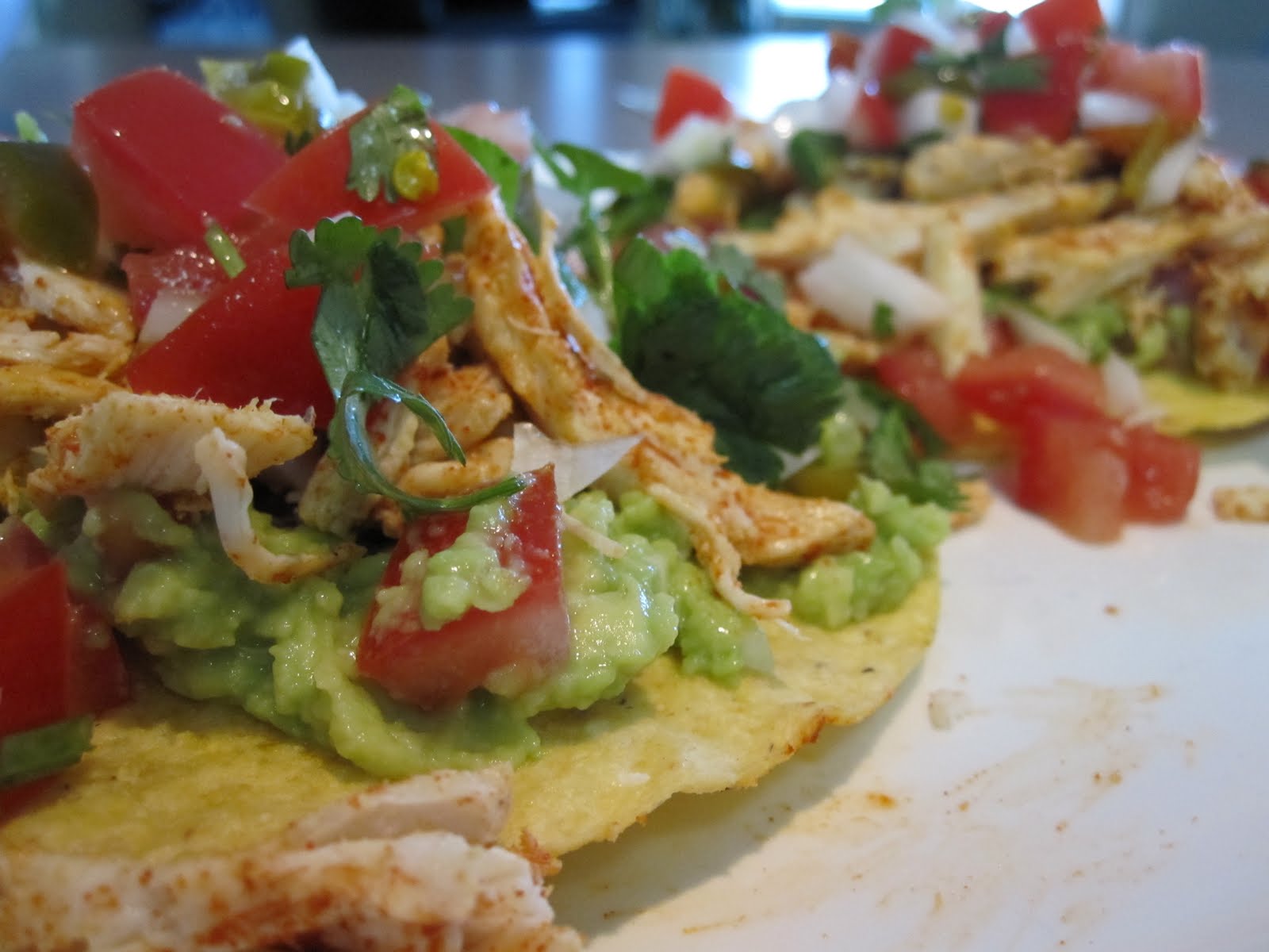 taylor made... Chicken and Guacamole Tostadas