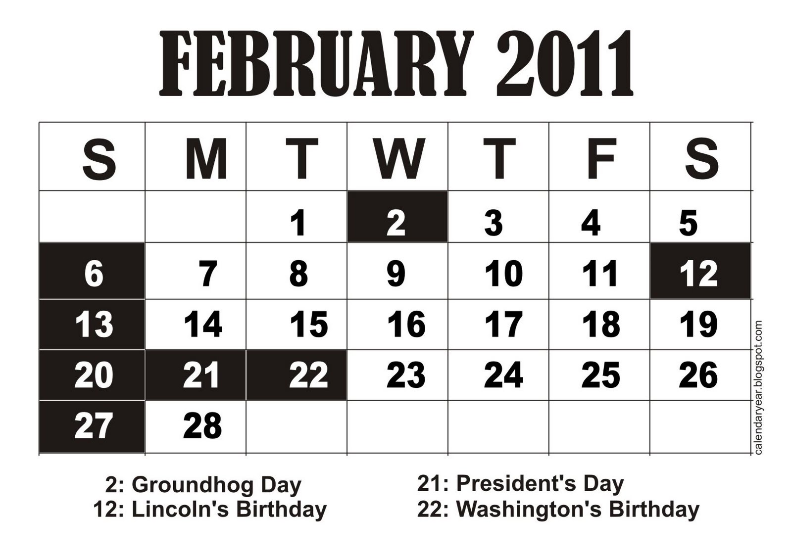 Calendar, Printable, Free: June 2010