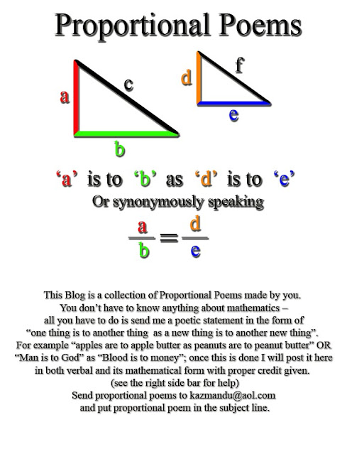 Proportional Poems