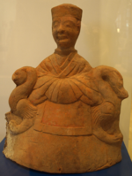 Queen Mother of the West, earthenware, 2nd century, Han Dynasty