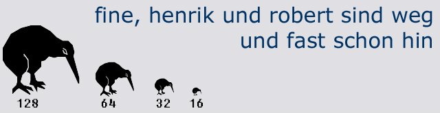 fine, henrik und robert sind weg und hin...