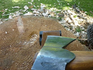 axe carving