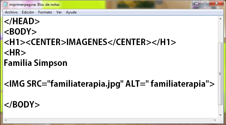 Alexmania: Como insertar una imagen en HTML