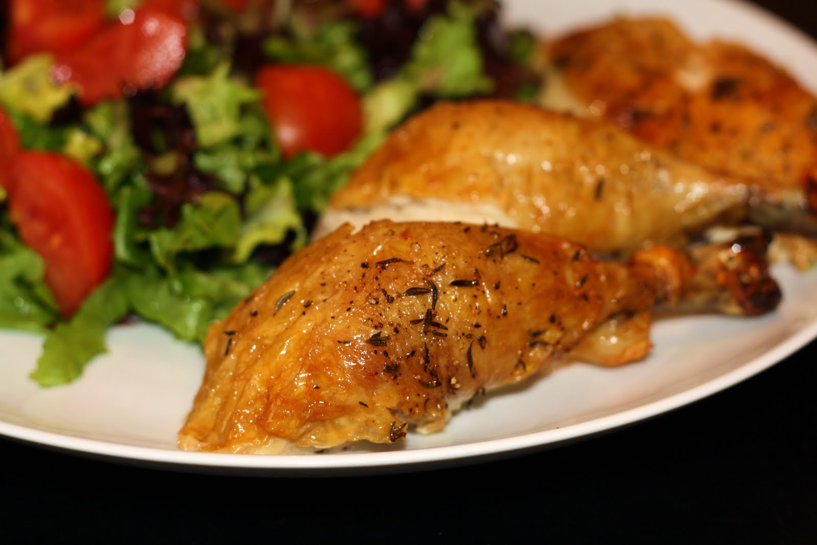 what's for dinner?: lemon and thyme roast chicken... 1 hour