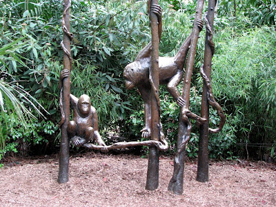 Orangutan sculpture, Woodland Park Zoo, Seattle, Washington