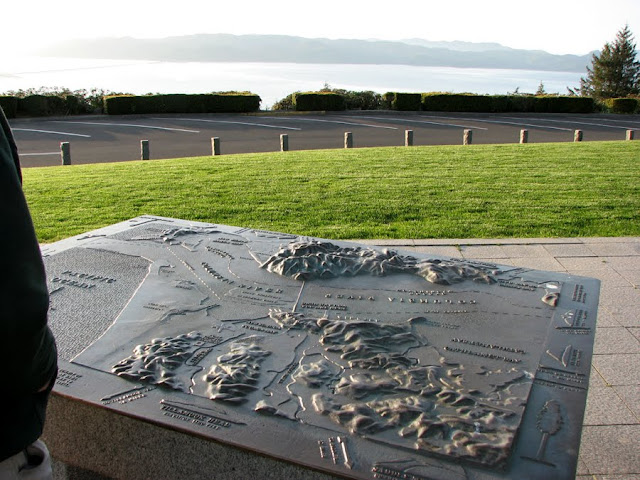 Bronze Relief Map at the Astoria Column