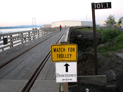 River Walk and Trolley Tracks, Astoria, Oregon