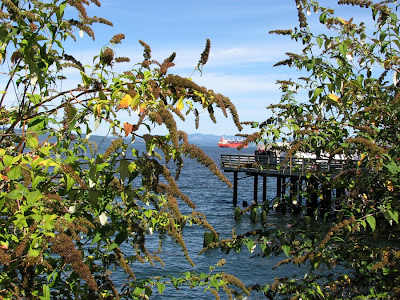 The Columbia River, Astoria, Oregon - on the River Walk near the Wet Dog Cafe