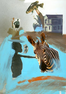 Collage with Zebra by Sheryl Todd
