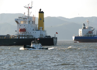 Ships on the Columbia River, Astoria, Oregon