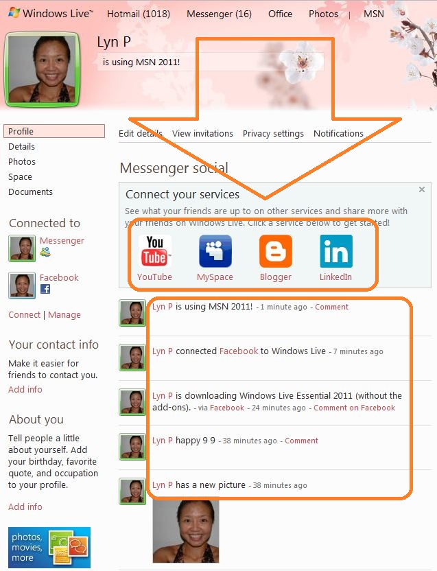 Lynspirations Windows Live Essentials 2011 Screenshots