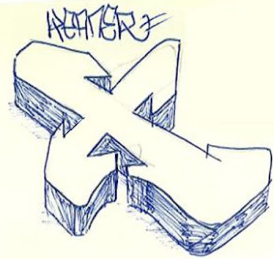 Alphabet, Letter, X, Cool, Graffiti