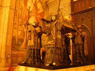 Imagini Andaluzia: mormantul lui Cristofor Columb in Sevilla