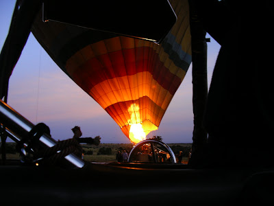 Decolare balon in safari in Kenya