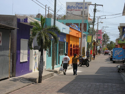 Strada principala pe insula Caraibe