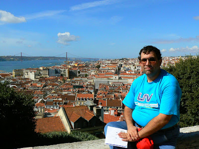 Obiective turistice Portugalia: panorama de la castelul St. Jorge Lisabona