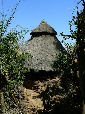 Imagini Etiopia: coliba Konso