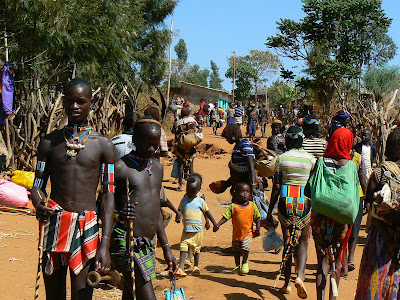 Obiective turistice Etiopia: targul din Key Afer