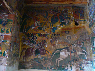 Obiective turistice Etiopia: picturi murale la Abraha Atsbeha Tigray