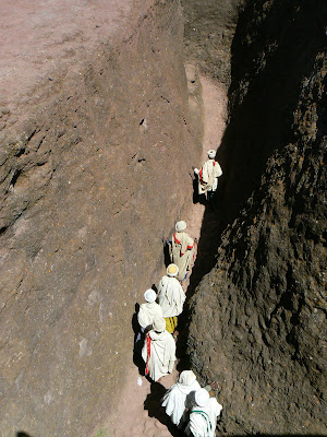 Imagini Etiopia: pelerini la Lalibela