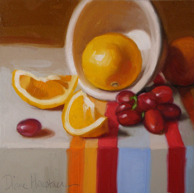 Diane Hoeptner Frosting Fruit Still Life Oil Painting Hoeptner