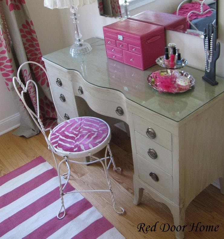 Red Door Home Bedroom Makeover Part 2 Dressing Table