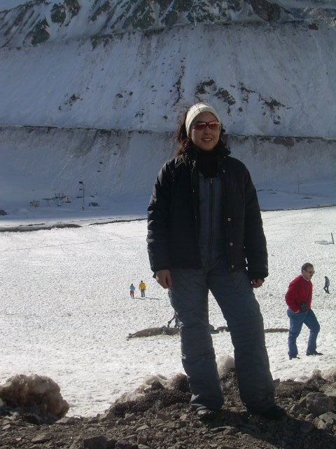 disfrutando en portillo.........