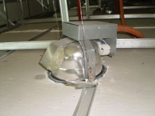Electrical Installation Wiring Pictures: Recessed down lights installation