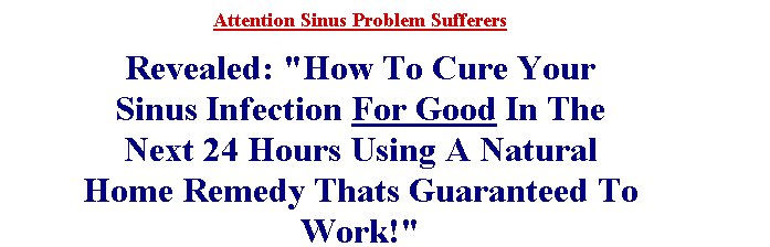 Sinus Infections