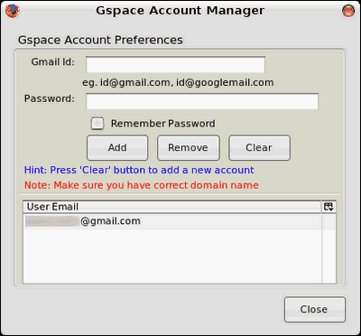 Gmail Account Information