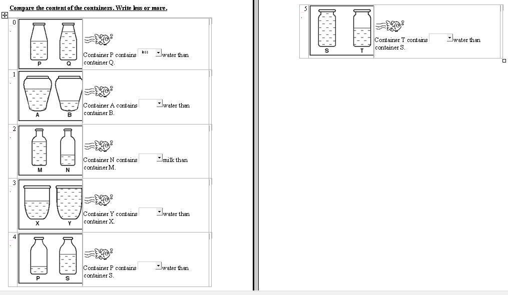 VOLUME OF LIQUID YEAR 2