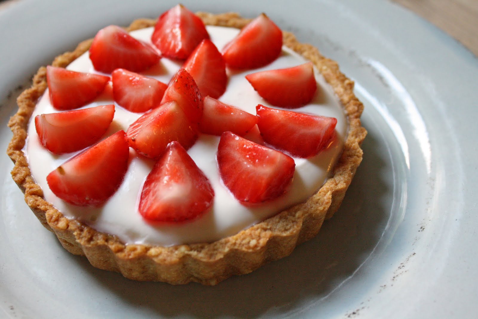 chocolat bleu: Tartelettes aux fraises